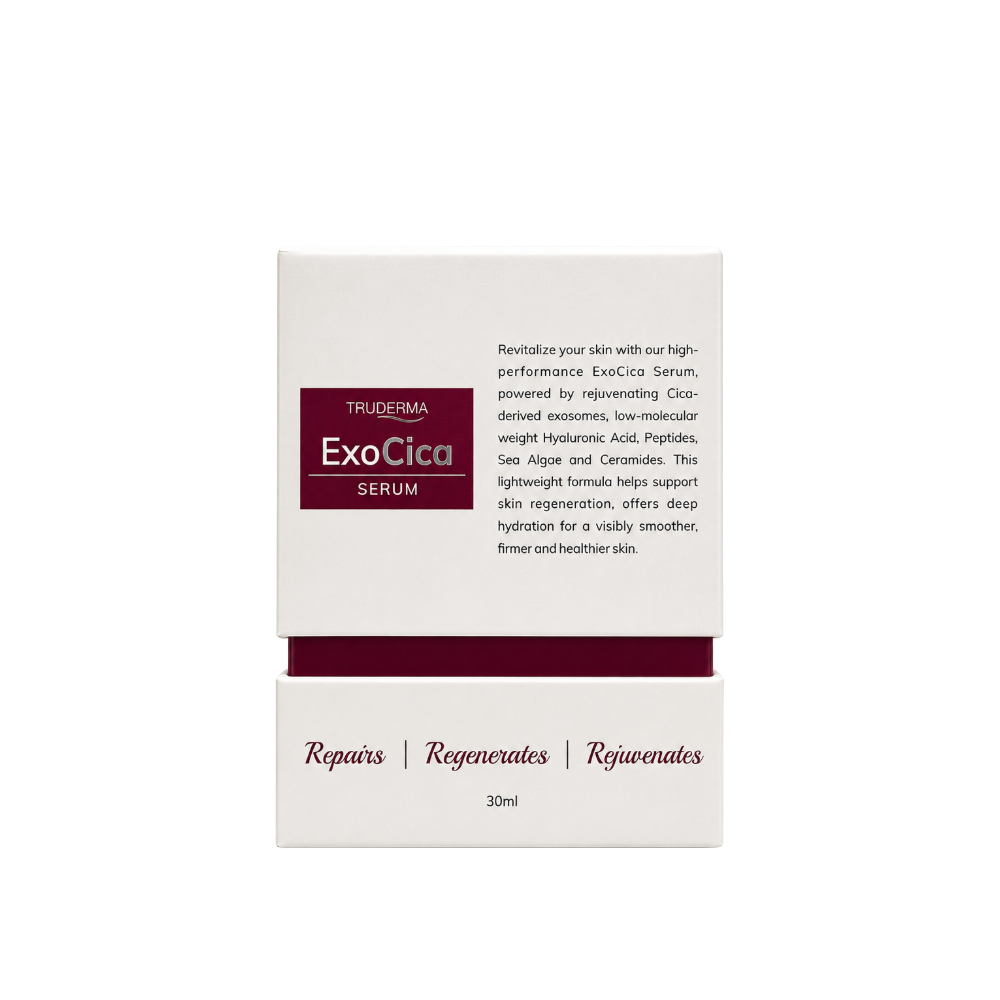 Truderma ExoCica Serum Side Panel
Product Information & Benefits
