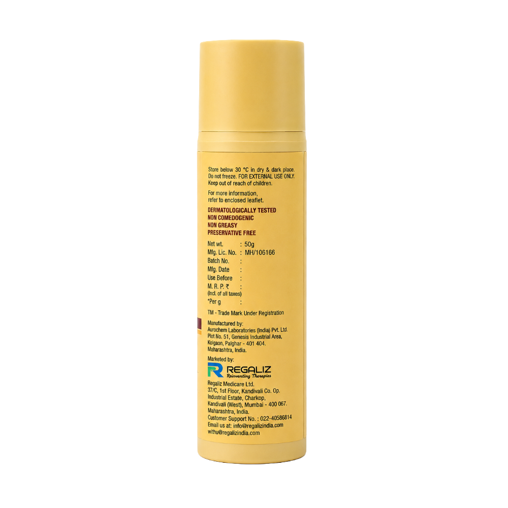 Truderma Sunscreen Gel SPF 50 50g back view