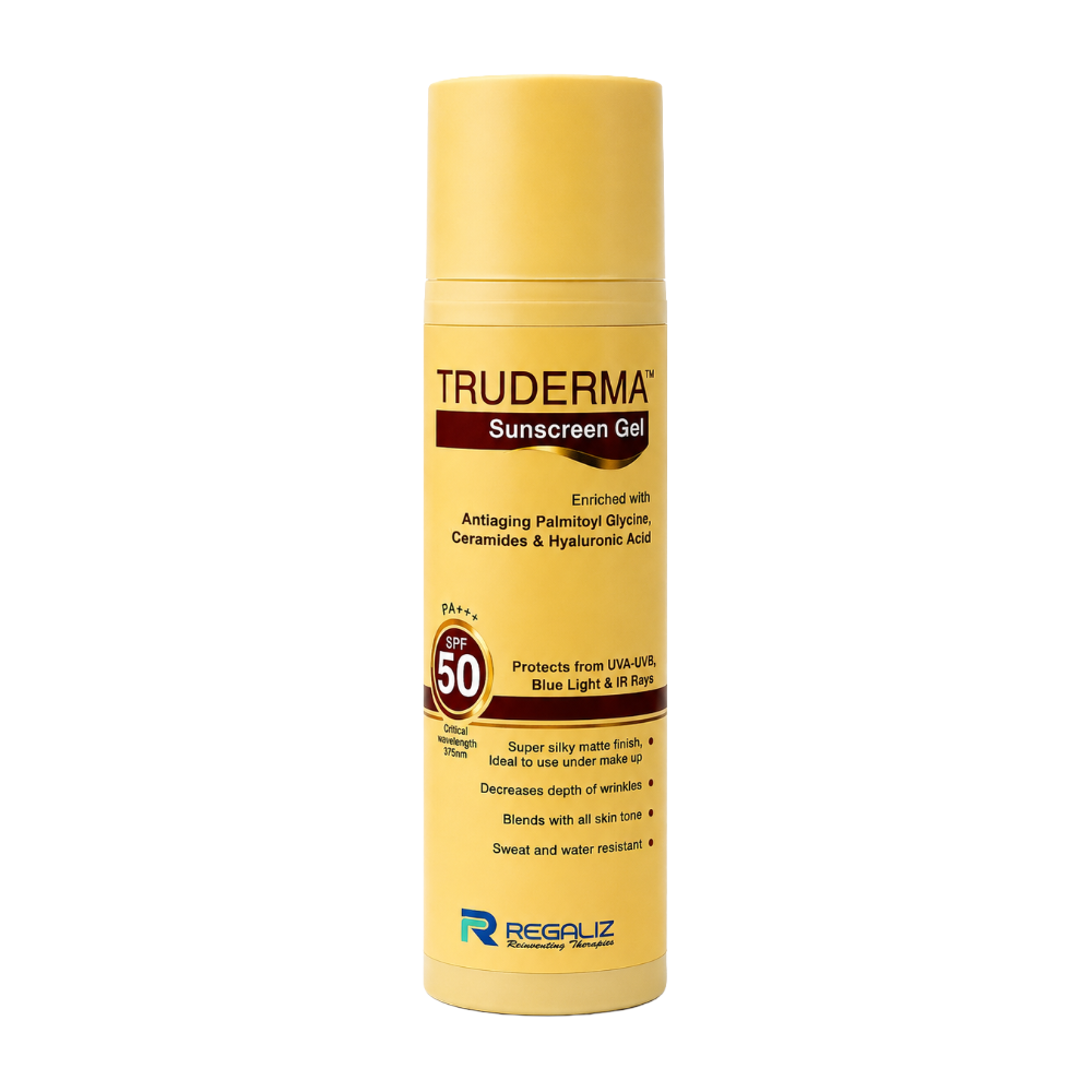 Truderma Sunscreen Gel SPF 50 PA+++ 50g front view