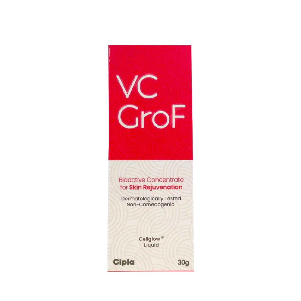VC GroF packaging for skin rejuvenation on a white background
