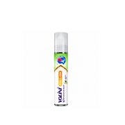 Front view of Volini Roll-On 10ml headache relief product in a white cylindrical bottle with a transparent cap and green, white and orange label.