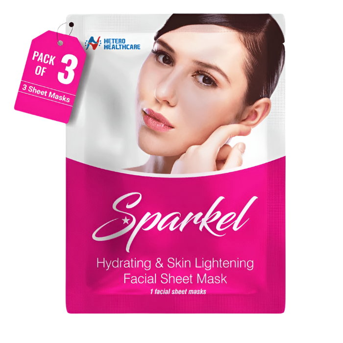 Sparkel Hydrating & Skin Lightening Facial Sheet Mask
