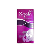 Cipla Xgain Shampoo packaging on a white background