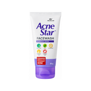 Acne Star Facewash 50g with salicylic acid and glycolic acid front view