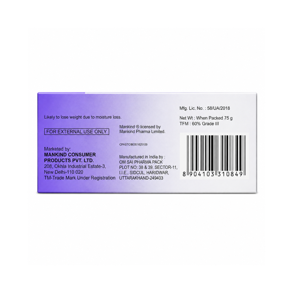 Acne Star 2.5% Benzoyl Peroxide Soap 75 g | Acne Cleansing Soap for Acne-Prone Skin | Helps Control Pimples, Excess Oil & Skin Blemishes