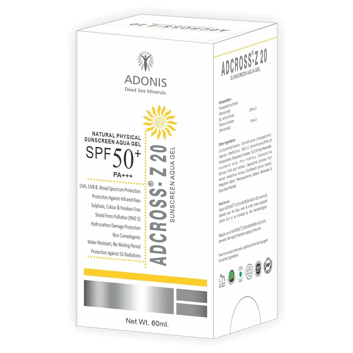 Adcross Z 20 Sunscreen Aqua Gel