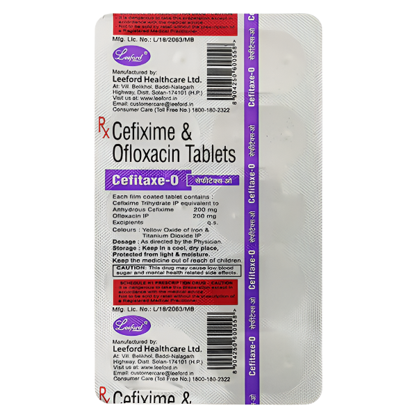 Cefitaxe O 200 mg/200 mg Tablet