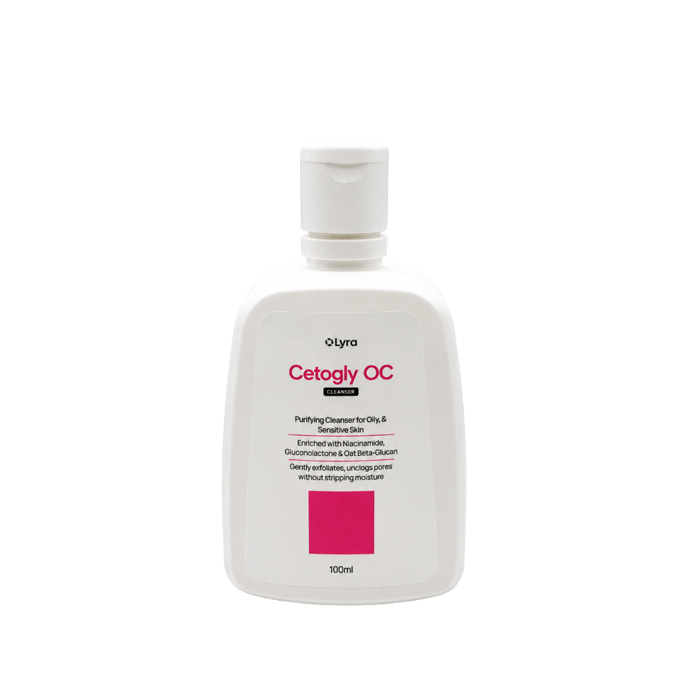 Cetogly OC Oil Control Face Cleanser 100ml by Lyra for oily and sensitive skin