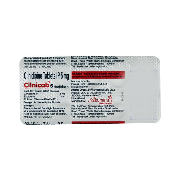 Cilnicab 5mg Tablet