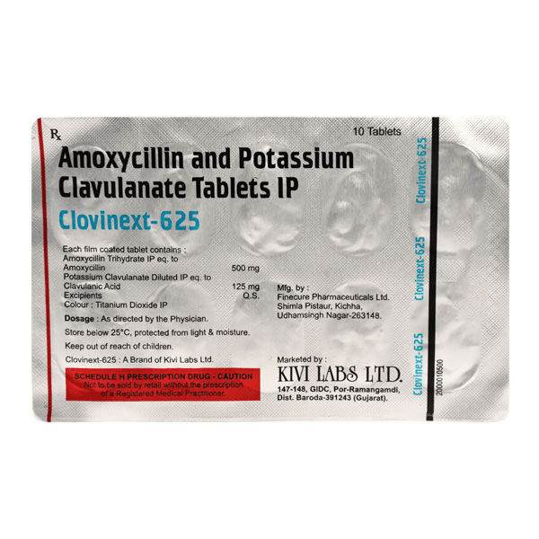 क्लोविनैक्स्ट 500mg/125mg टैबलेट