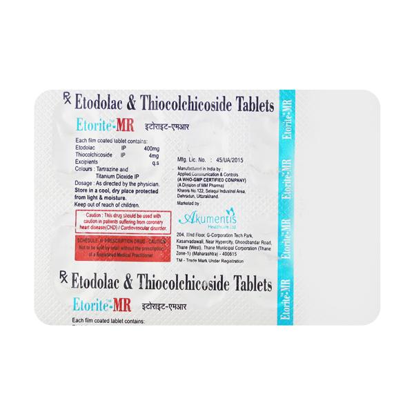 Etorite MR 400mg/4mg Tablet