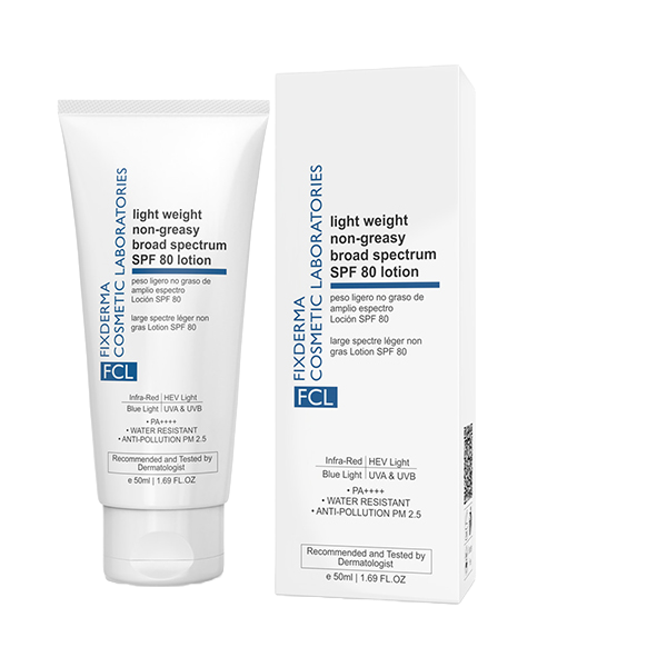 FCL Light Weight Non-Greasy Broad Spectrum SPF 80 Lotion Sunscreen