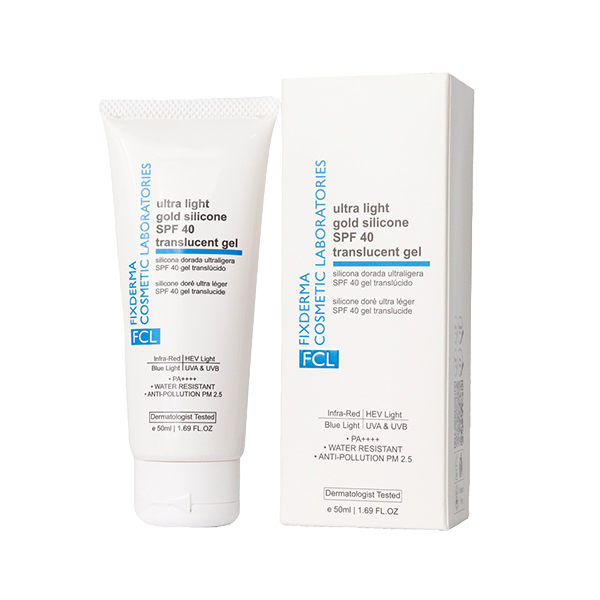 FCL Ultra Light Gold Silicone Spf 40 Translucent Gel Sunscreen