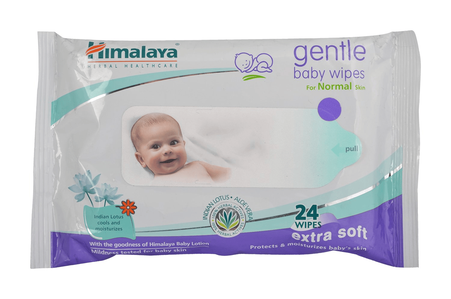 सामान्य त्वचा के लिए हिमालया जेंटल बेबी वाइप्स