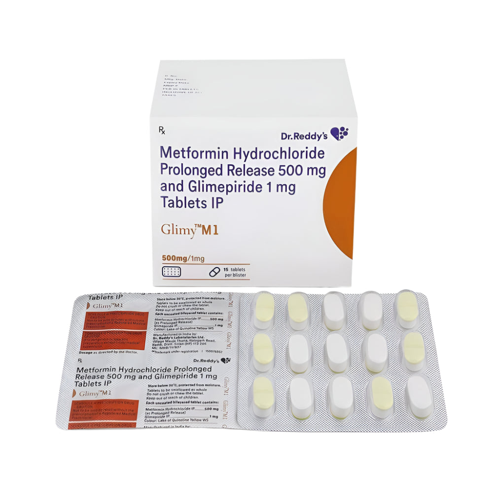 Glimy M	1mg Tablet