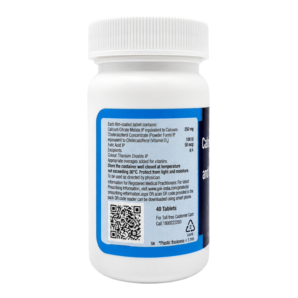 GSK CCM Tablets back label showing manufacturer batch number manufacturing date and expiry details