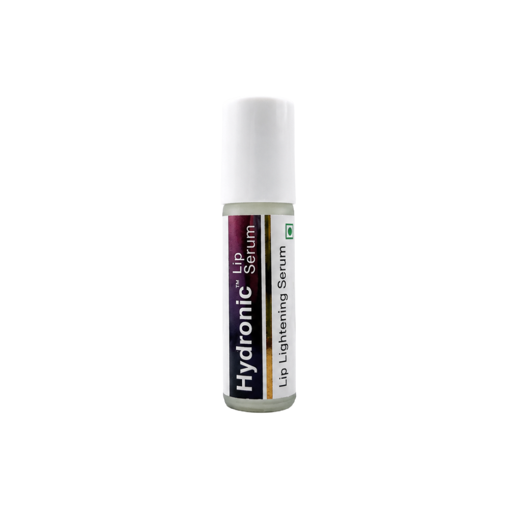 Hydronic Lip Serum bottle showing the Lip Lightening Serum label for topical lip care.