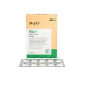 Skya IliXir Dermal Care Tablets packaging on a white background