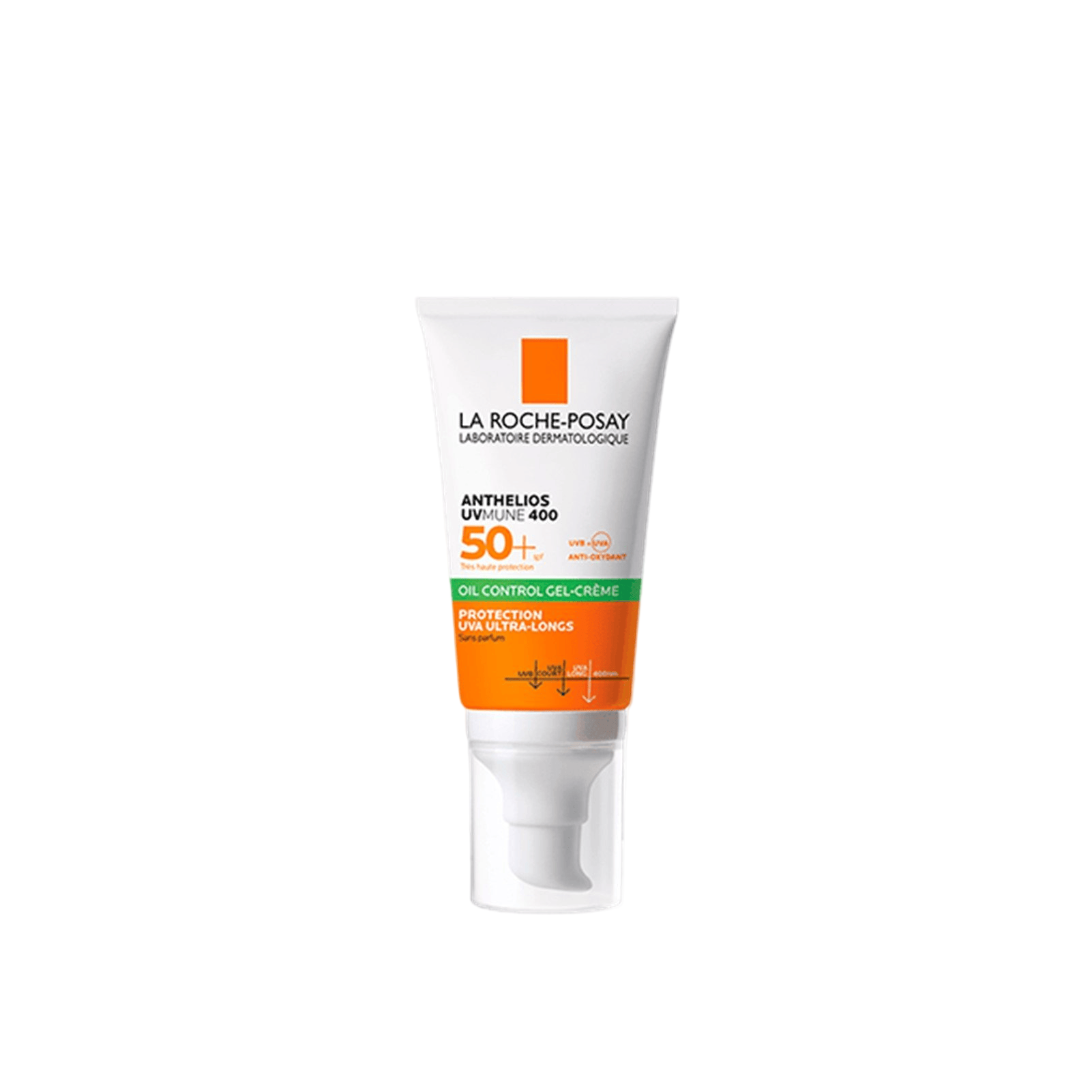 La Roche-Posay sunscreen tube on a white background