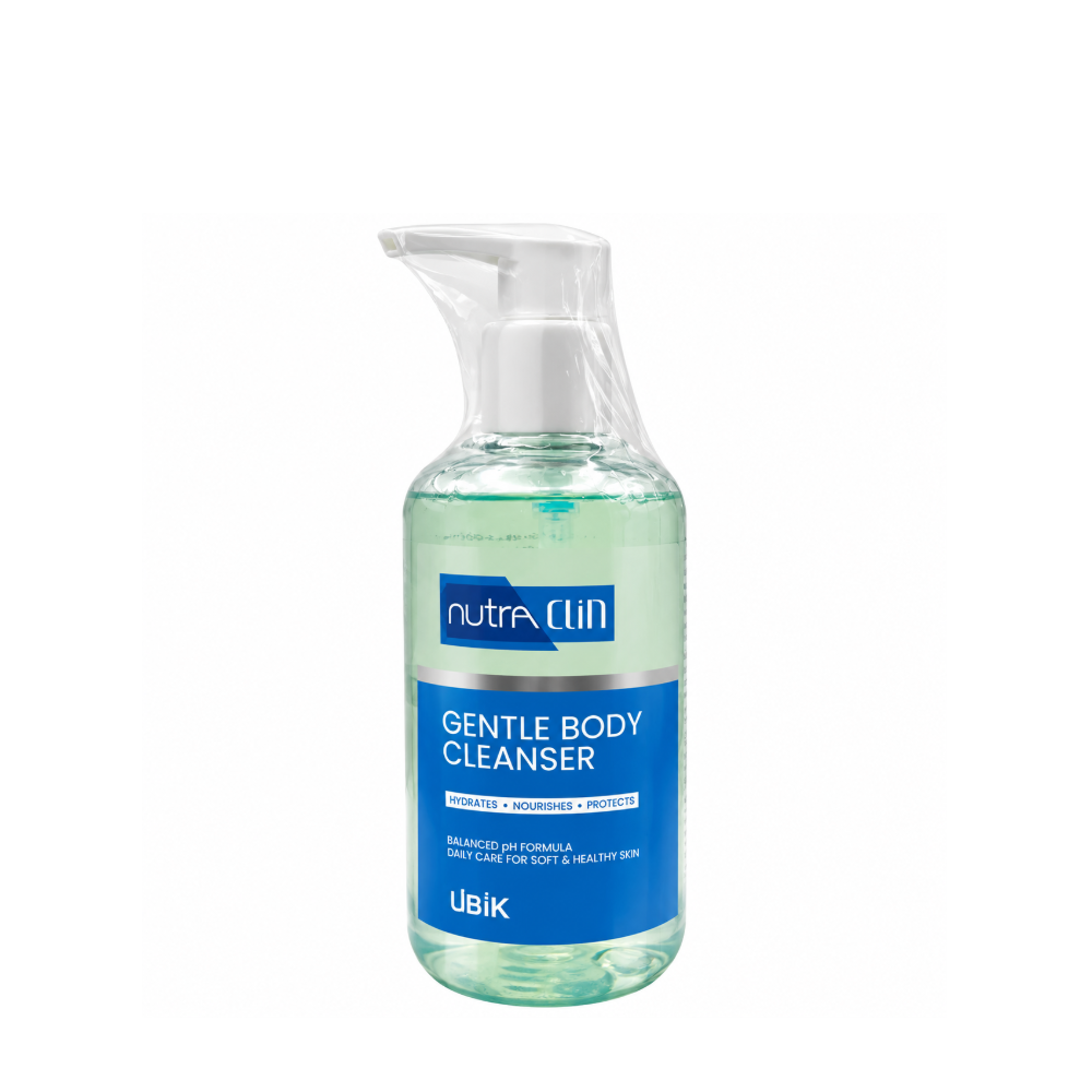 NutraClin Gentle Body Cleanser with Aloe Barbadensis, Glycerin & Sorbitol – 300 ml