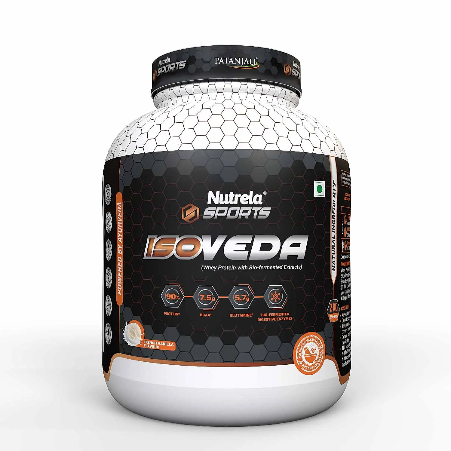 पतंजलि द्वारा Nutrela ISOVEDA आयरिश चॉकलेट प्रोटीन पाउडर 1KG