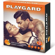 प्लेगार्ड डॉटेड कंडोम ऑरेंज