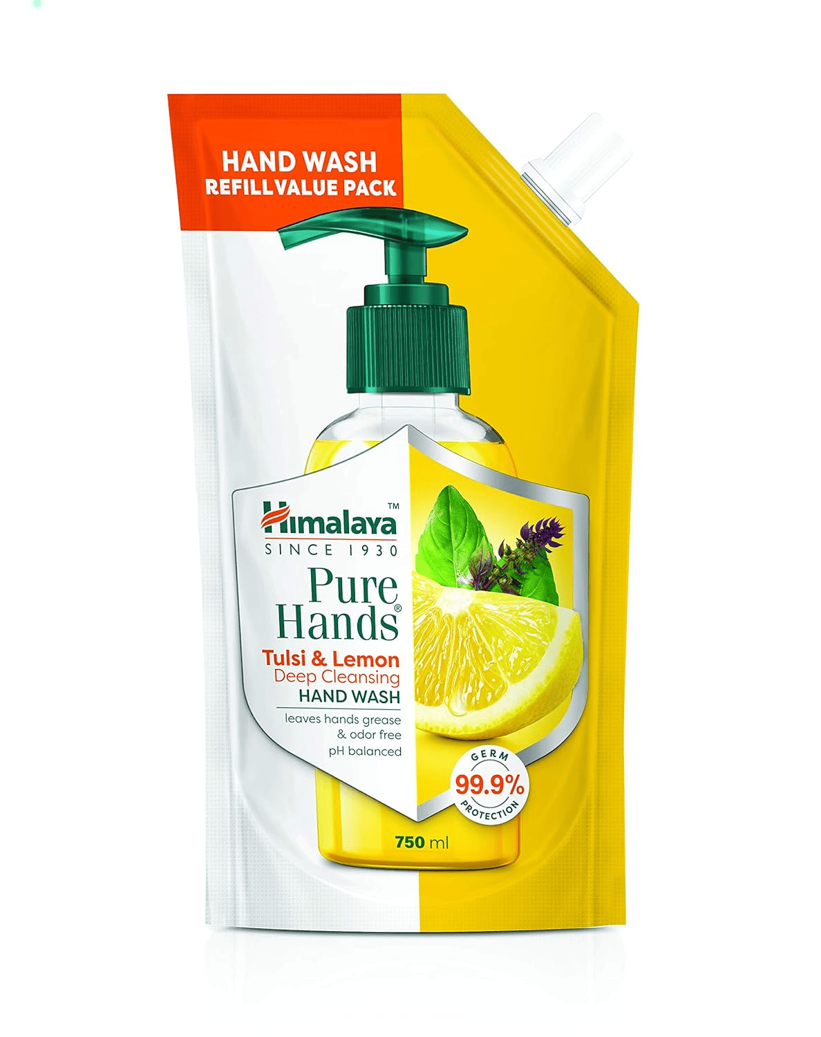 Himalaya Personal Care Tulsi & Lemon Deep Cleansing Pure Hands Hand Wash Refill Pack