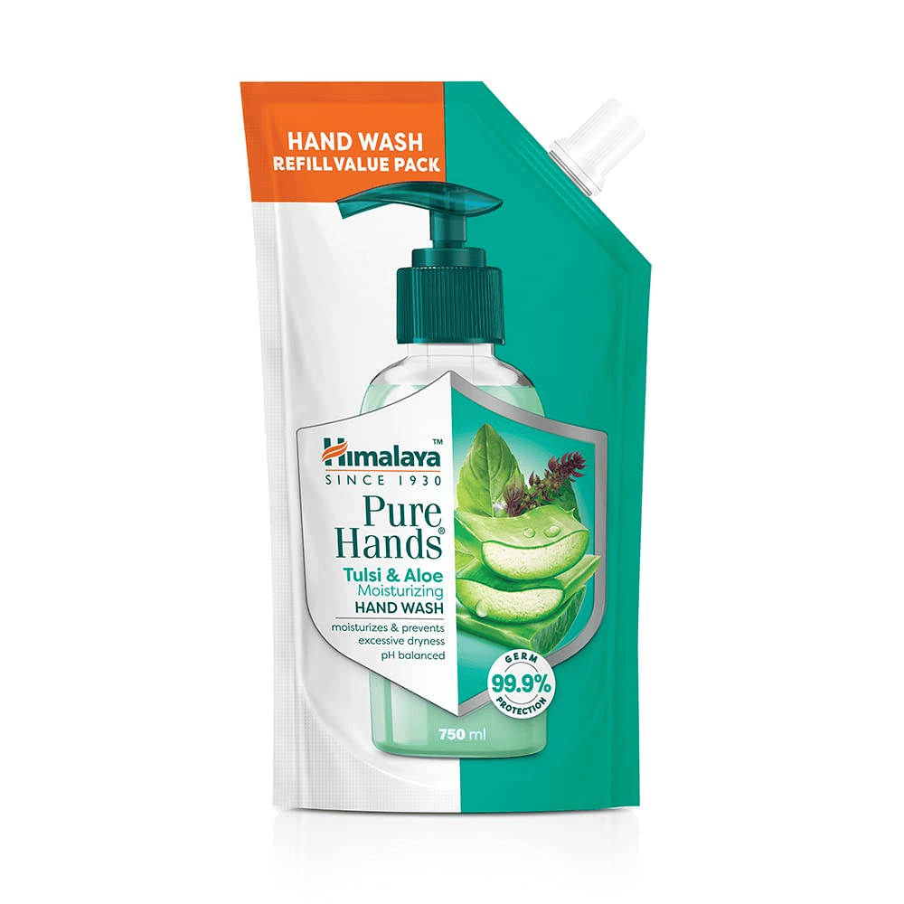 Himalaya Personal Care Tulsi & Aloe Moisturizing Pure Hands Hand Wash Refill Pack
