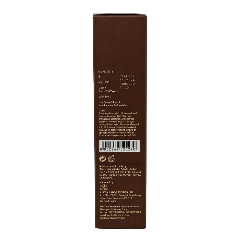 RENOCIA Hair Revitalizing Shampoo 150ml side packaging with MRP Batch and Expiry Details