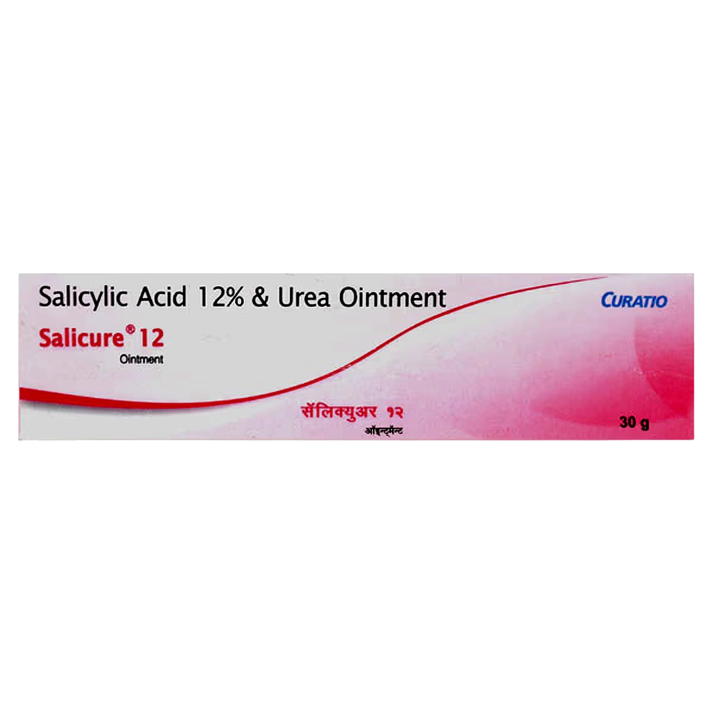 Salicylic Acid 12% & Urea Ointment packaging with 'Curatio' branding on a white background