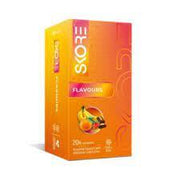 Skore Flavored Dotted & Coloured Condoms Orange