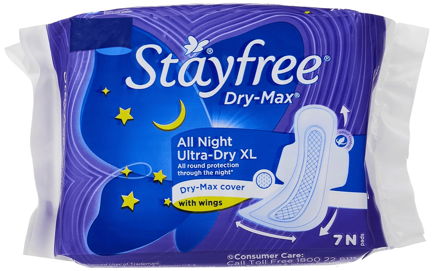 Stayfree Dry Max All Night Ultra Dry Pads XL