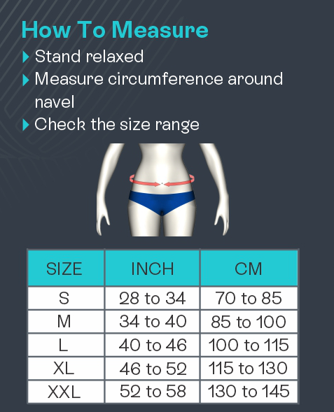 Tynor A 20 Pregnancy Back Support Belt Medium Grey