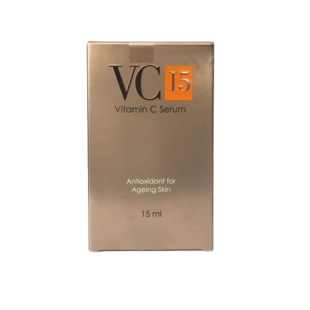 VC15 Vitamin C Serum packaging on a white background