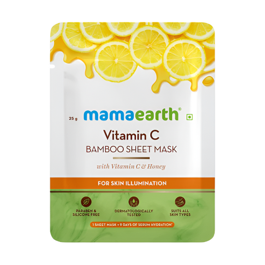 Mamaearth Vitamin C Bamboo Sheet Mask