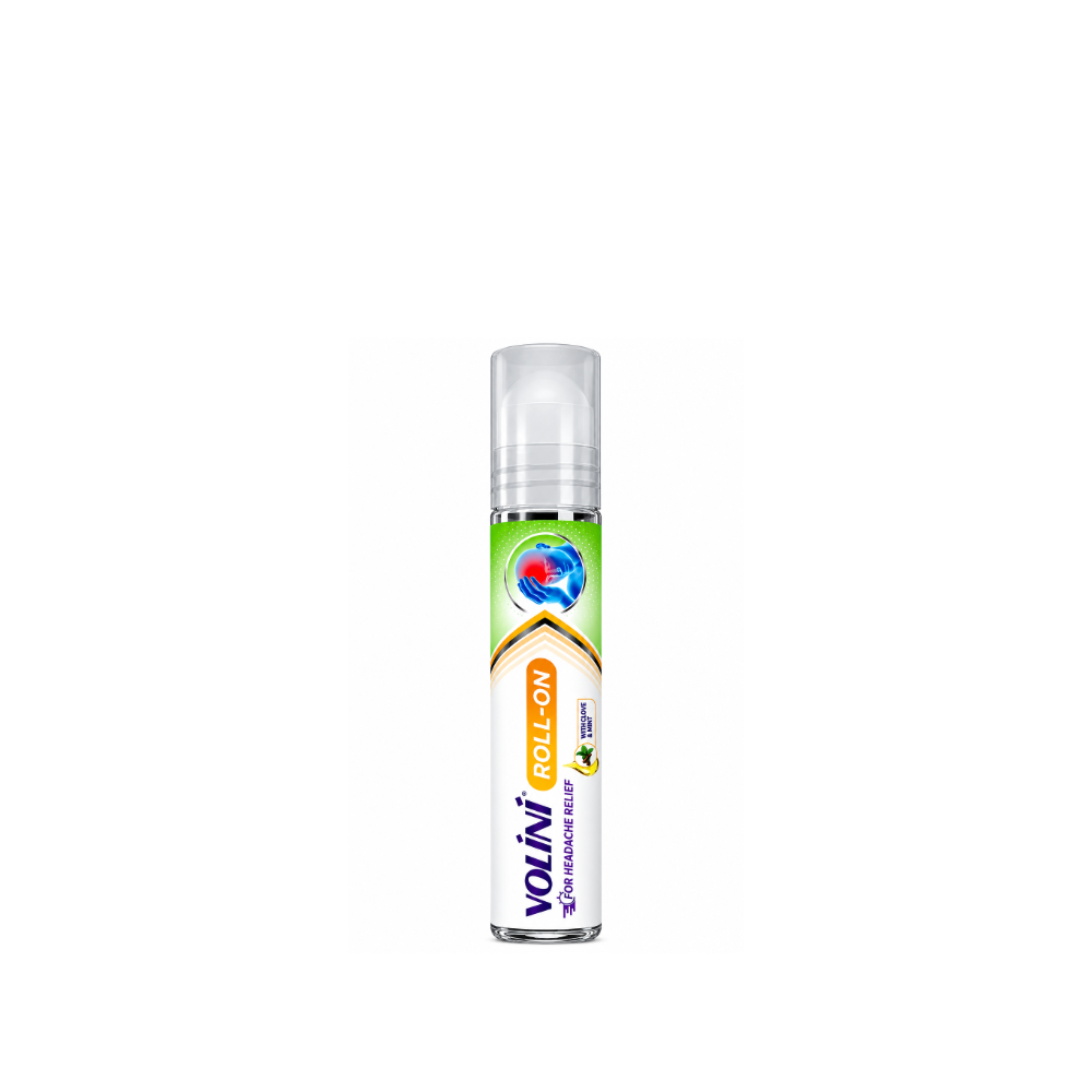 Volini Roll-On 10ml – Headache Relief Roll-On with Camphor, Menthol, Wintergreen Oil & Clove Oil