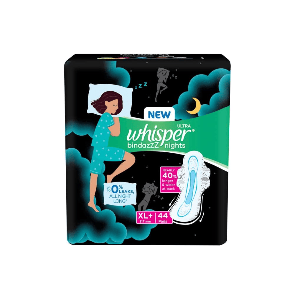 Whisper Bindazzz Nights Pads XL+