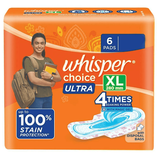 Whisper Choice Wings Sanitary Pads XL