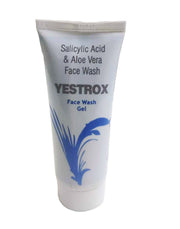 Yestrox Salicylic Acid & Aloe Vera Face Wash tube on a white background
