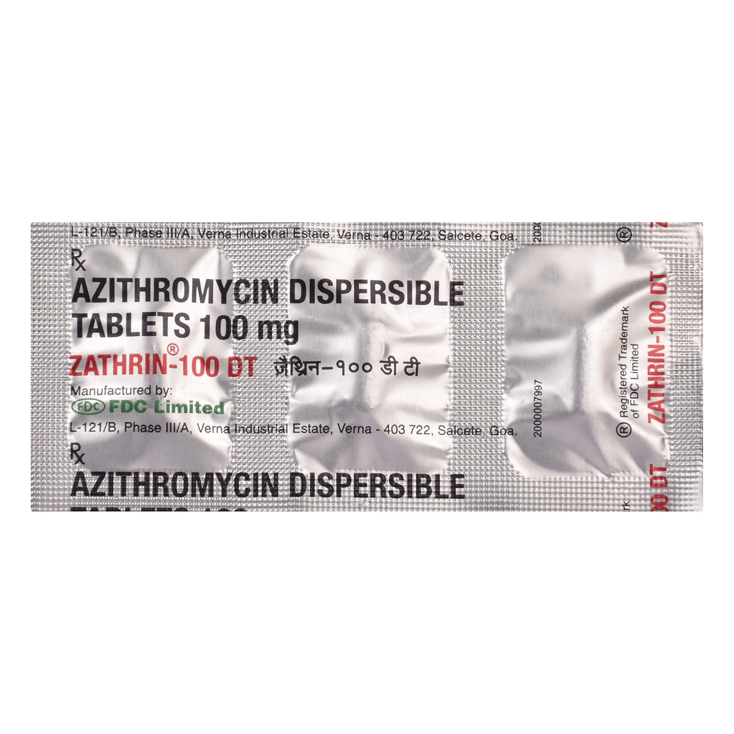 Zathrin 100 DT Tablets