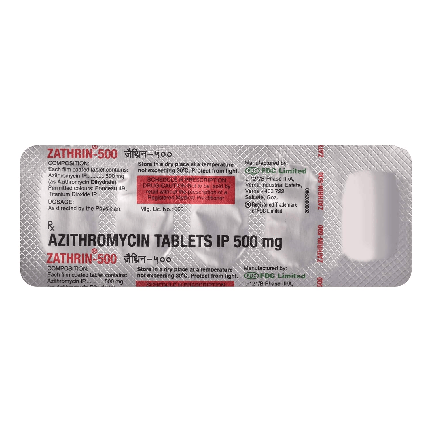 Zathrin Tablets 500 mg