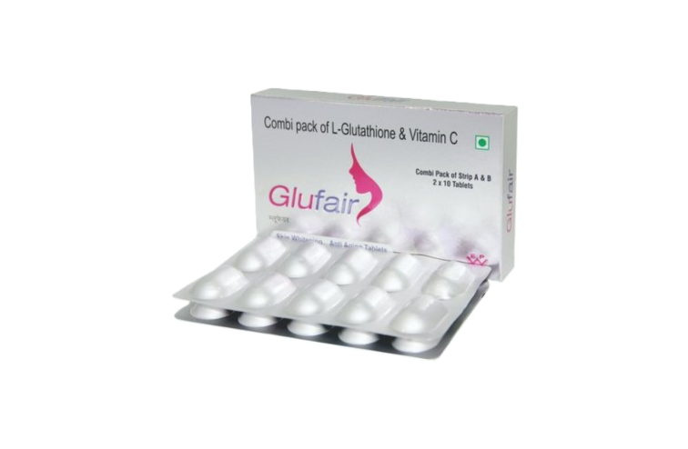 Glufair Combi Pack of L-Glutathione and Vitamin C Tablet – iMediCart E Pharmacy