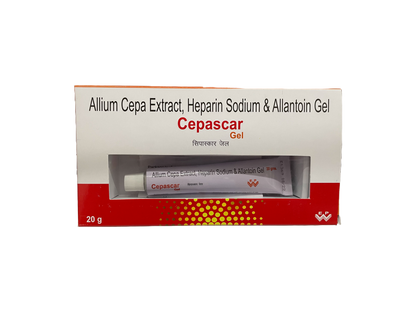 Cepascar Allium Cepa Extract, Heparin Sodium & Allantoin Gel.