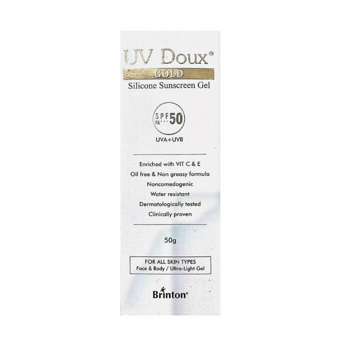 UV Doux Gold Silicone Sunscreen Gel SPF 50