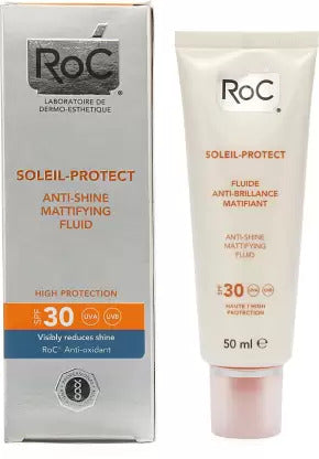 ROC Soleil-Protcect Anti-Shine Mattifying Fluid. - SPF 30  (50 ml)