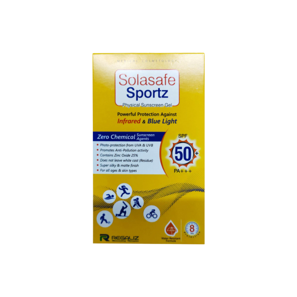 Solasafe Sportz Physical Sunscreen Gel SPF 50+