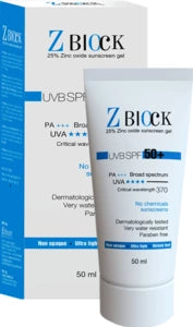 Z - Block 25% Zinc Oxide Sunscreen Gel with SPF 50 Protection